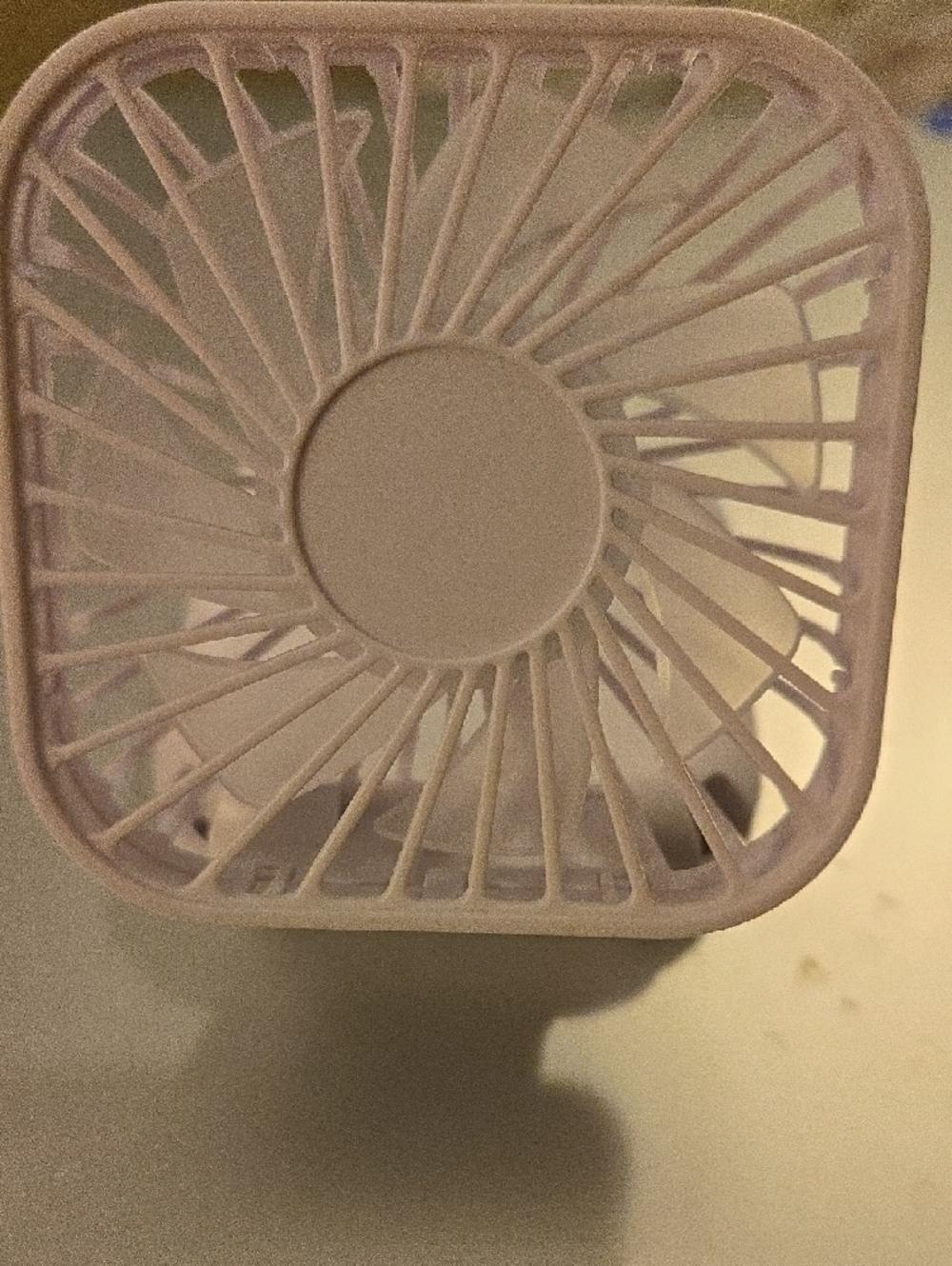 WHIRLWIND Mini Folding Rechargeable Portable Fan - White NWT Travel Friendly